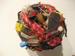 Donald Edwards, "Balls" made of found objects. photo Matthew Crain.