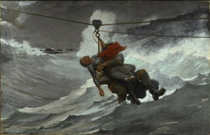 Winslow Homer ‘The Life Line’ (1884) oil on canvas, 28 5/8 x 44 3/4 in., PMA 