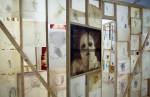 Ida Applebroog ‘Monalisa' at Hauser and Wirth 4 Ida Applebroog , detail of ‘Monalisa’s house’(2009)