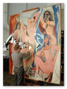 Do 20th century Conservation Standards work in the 21st Century? American Institute of Conservation Annual Meeting in Philadelphia May 31- June 2 3 MoMA conservator working on Demoiselles
