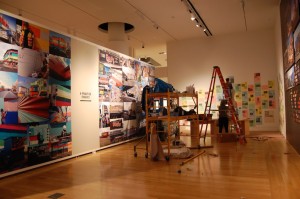During installation of Beyond the Paint, at PAFA