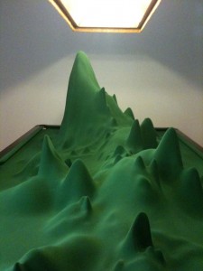 Stéphane Thidet's Sans Titre (with parenthetical explanation in French), 2008. Photo: Max Mulhern.