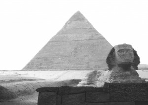 Postcard sphinx