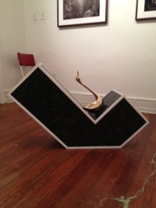 Heather Ramsdale, "Bird in Space," 2013. 2' x 3' x 2'. Mixed media.