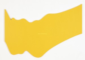 Beyond the Canvas: Francine Savard at the Musee d'Art Contemporain de Montreal 4 Francine Savard, Une étendue jaune (A Yellow Field), Acrylic on canvas mounted on wood panel, 2001, Collection of the National Gallery of Canada, Ottawa. Photo: François LeClair