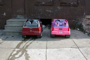 "Parked Toy Escalade," a Zoe Strauss photo on the auction block. Courtesy of First Person Arts.