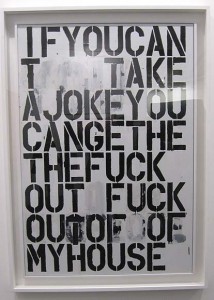 Christopher Wool's ... house painting? (Circa 1990.) 