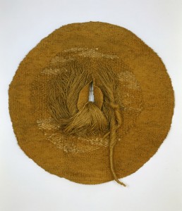 Magdalena Abakanowitz ‘Cercle Clair’ (1971) jute, 59" diameter