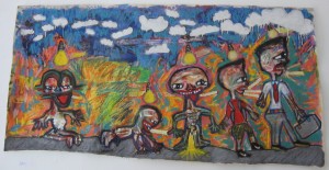 Eric Abaka, painting. Abaka was a Philadelphia artist who is now in Chicago.