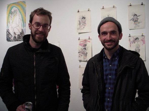 Anthony Miler (l) and Chris Davison. The artists met through Instagram!