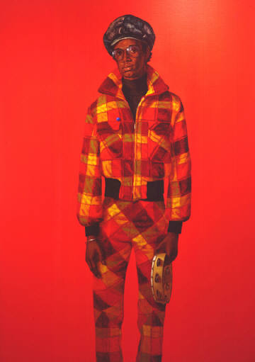 barkleyhendricksblood Barkley Hendricks, Blood, a reference to Picasso's harlequin paintings