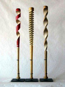 Peter Schuyff's Baseball Bat Sculptures.  Courtesy of the artist.