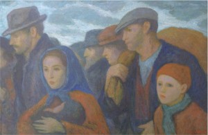 Julius Bloch, The Emigrants, 1930, oil on canvas