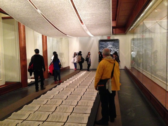 Book from the Sky, detail, Xu Bing, 1987-91, in Ink Art at the Met