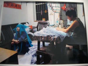 Cao Fei Yanmy at Home from the "COSPlayers" series, 2004 chromogenic print 30 x 40 inches 