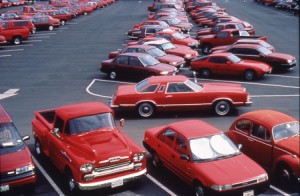 carpark red lot