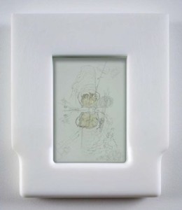 Cetacea, 2006 Graphite and petroleum jelly on paper in self-lubricating plastic frame 13 1/2 x 11 1/2 x 1 1/4 inches (34.3 x 29.2 x 3.2 cm) Dian Woodner Collection Copyright Matthew Barney Courtesy Gladstone Gallery, New York and Brussels