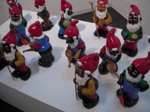 Zoe Charlton, detail, gnomes at Conner Contemporary