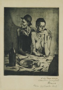 cherylPicasso The Frugal Repast 1904 etching 18 3 16 h x 14 7 8 w image size