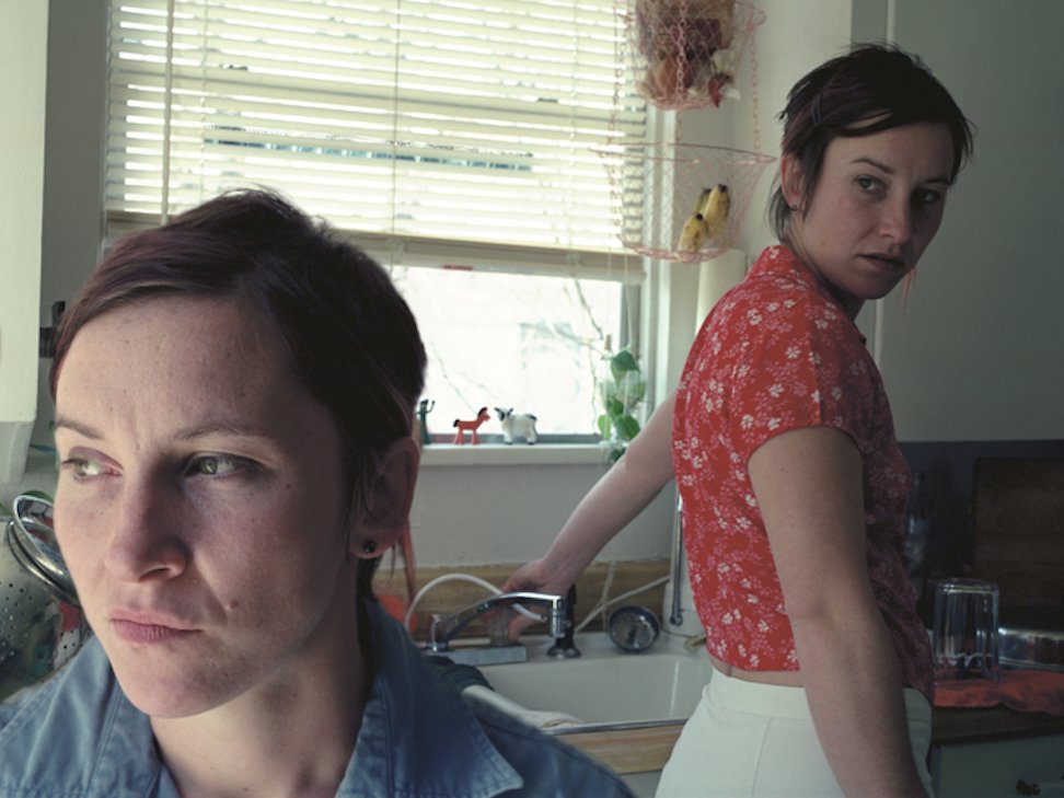 Kelli Connell, Double Life, Kitchen Tension, 2002, chromogenic print, 36x48". Image courtesy artist's website
