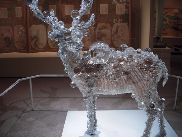 Kohei Nawa, PixCell-Deer#24 2011, Mixed media; taxidermied deer with artificial crystal glass