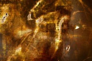 Pennsylvania Academy of Fine Arts 109th Student Exhibition 7 A closeup of Justin Baldwin's glossy paintings