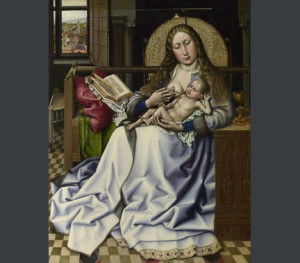 Close Examination: Fakes, Mistakes, Discoveries at the National Gallery, London 4 follower robert campin virgin child before firescreen NG2609 r twothird