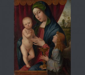 Close Examination: Fakes, Mistakes, Discoveries at the National Gallery, London 2 francesco francia virgin child angel NG3927 r twothird