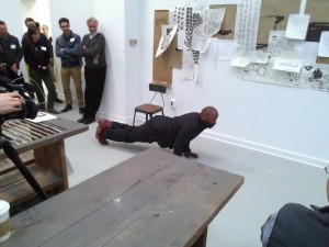 Theaster Gates doing a Jack Palance