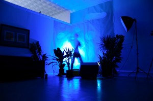 golaspurple Chris Golas singing in the pretend dusk