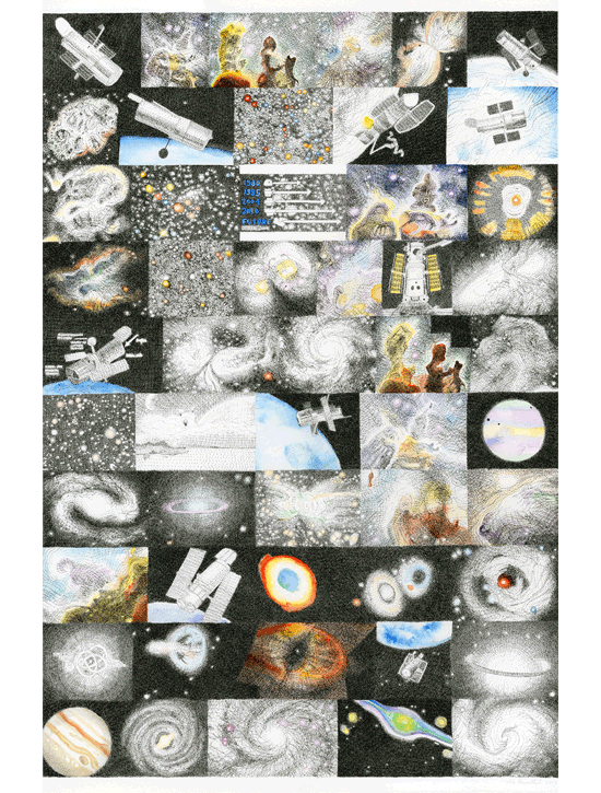 Mia Rosenthal, "Google Portrait of Hubble Telescope."