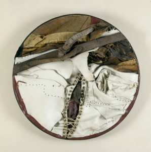 Nancy Grossman ‘Bride’ (1966) mixed media, 22 ½ “ diameter