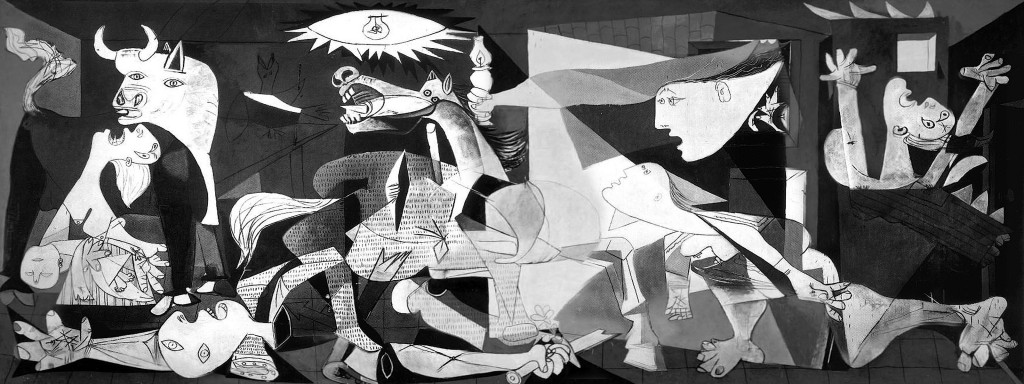 Guernica, 1937. Picasso's political masterpiece.