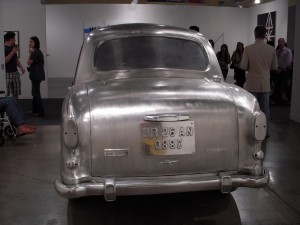 Subodh Gupta, cast aluminum car
