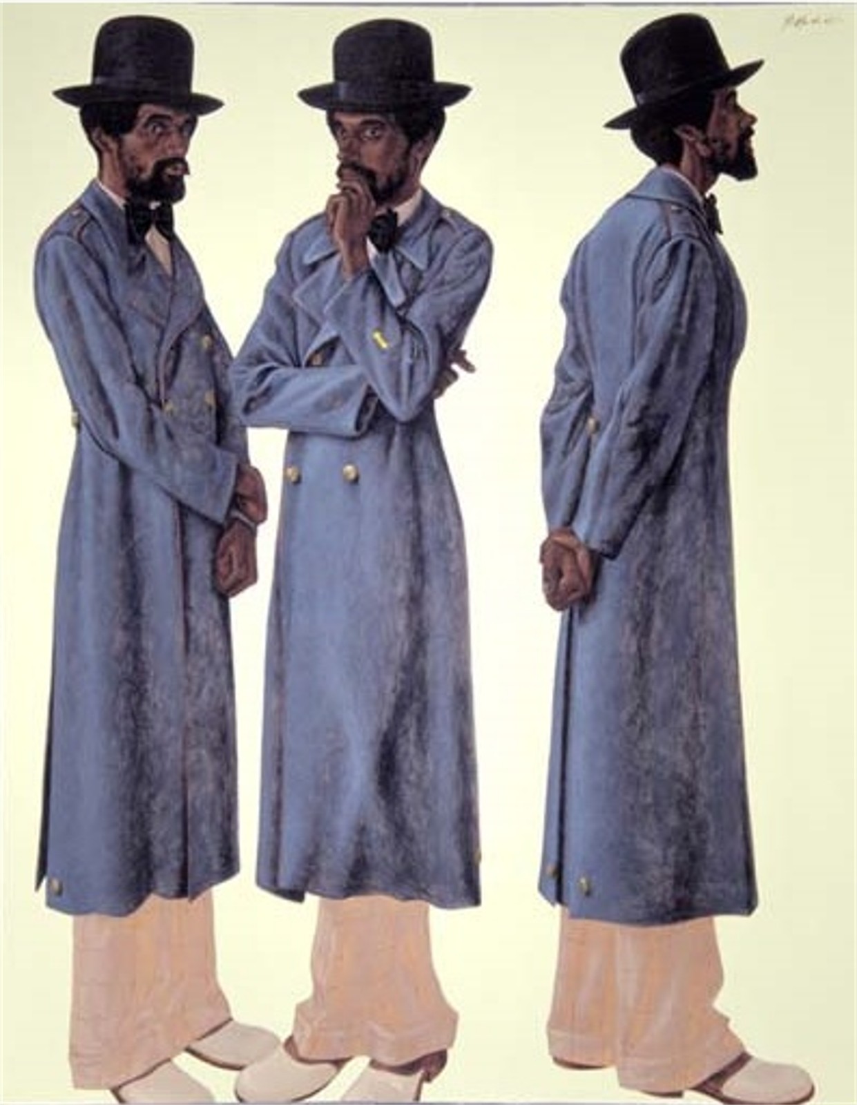 hendricksbahsir Barkley L. Hendricks, "Bahsir (Robert Gowens)," 1975. Oil on canvas, 83.5 x 66 inches. Collection the Nasher Museum of Art at Duke University.