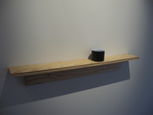 Joseph Hu, Coffee Mug, After P.D., Gouache and acrylic on cardboard, 4 x 40 x 5 inches, 2010 