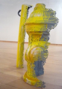 What Really Defines a Space? "Surface Deposit" at Temple Gallery 3 hydrant