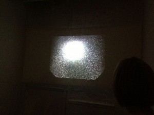 James Weingrod's video projection at Napoleon
