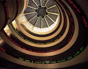 jenny holzer at the guggenheim