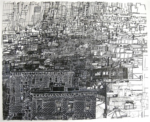 jurso bushwickrainsnowrain 2009ink 16x20 2200