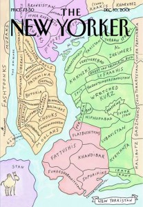 Maira Kalman and Rick Meyerowitz' New Yorkistan New Yorker cover.