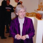 On Making Lots of Woodchips - Evelyn Keyser at 87 1 Evelyn Keyser at her 2003 opening at Gallery Joe, Philadelphia
