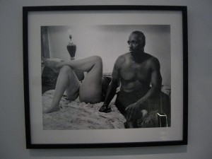 LaToya Ruby Frazier, Mom and her Boyfriend Mr. Art, 2005, gelatin silver print, 20 x 24 inches, courtesy the artist