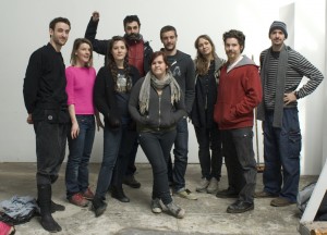 Little Berlin collective including the eight artist/curator members and John Kahn, Martha Savery's husband and one of the originators, with Savery and Neville, of the original LB.