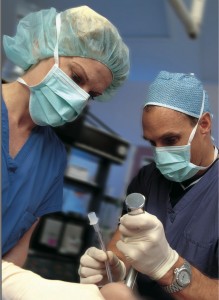 Gross Clinic-type anatomy lesson, 2009, using Stan the "Man"