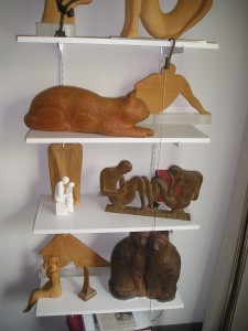 On Making Lots of Woodchips - Evelyn Keyser at 87 2 Various sculptures by Evelyn Keyser