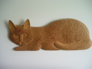 On Making Lots of Woodchips - Evelyn Keyser at 87 5 One of Evelyn Keyser's cats