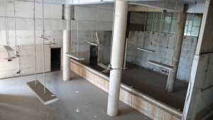 Interior of abandoned post office