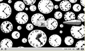 Philly Fringe on YouTube. Screen grab of Pig Iron Theatre's animated video Teatro Slava, a moody bit about torture with accordian accompaniment 