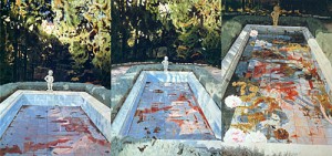 Jennifer Bartlett 'Pool' (1983) 84x180 in.,private collection courtesy Locks Gallery, Philadelphia